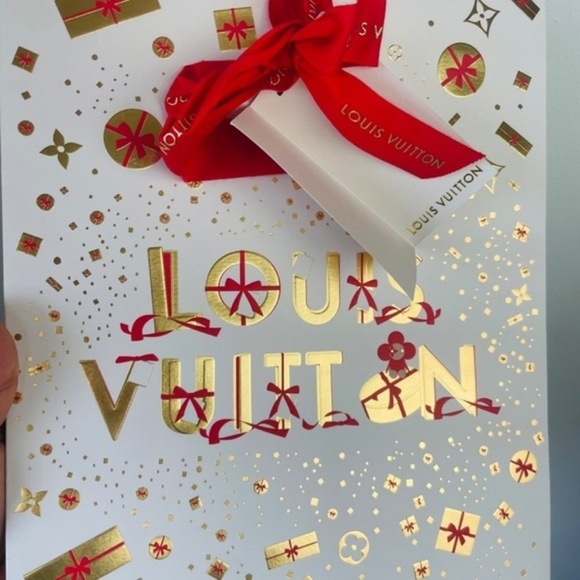 Louis Vuitton Christmas 2023 Special Edition Carrier Paper Gift Bag - Picture 7 of 7